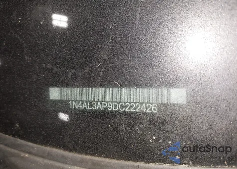 2013 Nissan Altima 2.5 S from USA, damaged, VIN 1N4AL3AP9DC222426